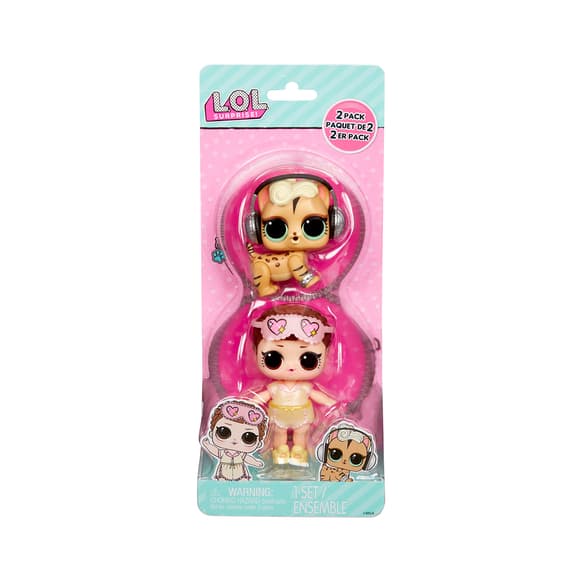 Набор игровых фигурок L.O.L. Surprise! серии OPP Tot + Pet - Спящая крошка и Фанки Кэт