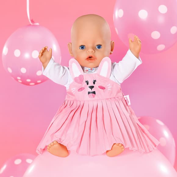Одежда для куклы BABY BORN - Платье с зайкой