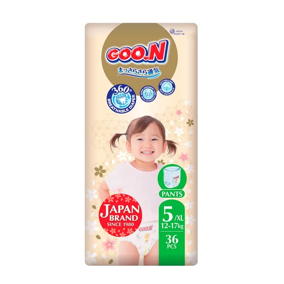 Трусики-подгузники Goo.N Premium Soft (размер 5(XL), 12-17 кг, 36 шт)