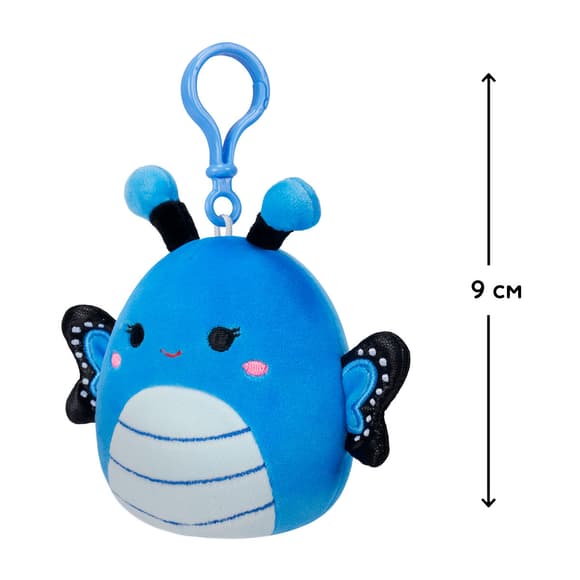 Мягкая игрушка на клипсе Squishmallows– Бабочка Вейверли (9cm)