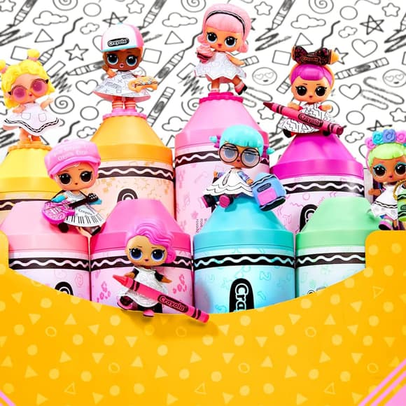 Игровой набор с куклой L.O.L. Surprise! серии Crayola – Цветнашки