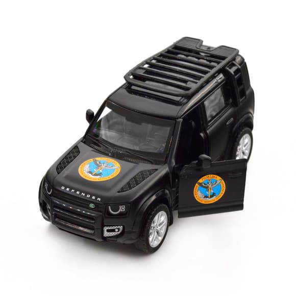 Автомодель серії Шеврони Героїв - Land Rover Defender 110 - ГУР МО