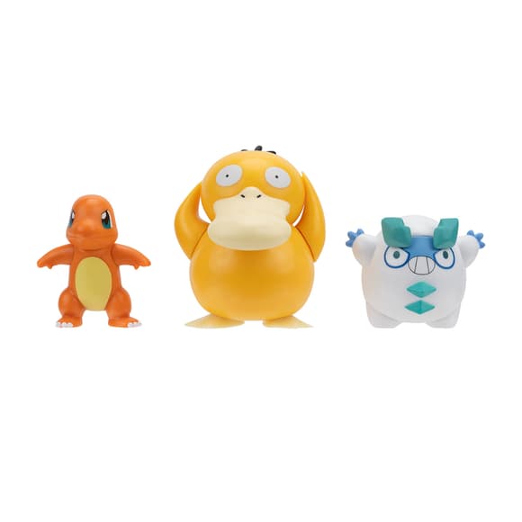 Набор игровых фигурок Pokemon W19 - Чармандер, Галарский Дарумака, Псайдак