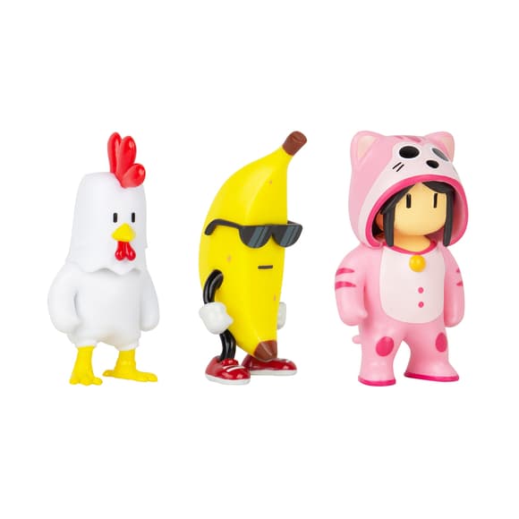 Набор колл екц. фигурок Stumble Guys - Цыпленок, Банан, Мяумер