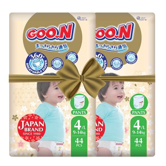 Трусики-подгузники GOO.N Premium Soft для детей (размер 4(L), 9-14 kg, 88 шт.)
