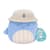 Мягкая игрушка Squishmallows – Синий кит Самир в панаме (19 cm)