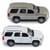 Автомодель - Chevrolet Tahoe 2008 (білий, сірий)