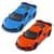 Автомодель - Chevrolet Corvette Z06 2023 (помаранчевий, світло-блакитний)