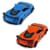 Автомодель - Chevrolet Corvette Z06 2023 (помаранчевий, світло-блакитний)
