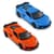 Автомодель - Chevrolet Corvette Z06 2023 (помаранчевий, світло-блакитний)