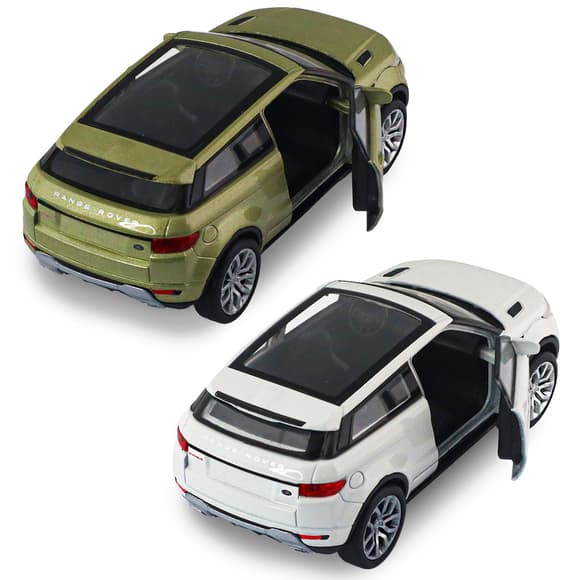 Автомодель - Land Rover Range Rover Evoque (белый, зеленый)