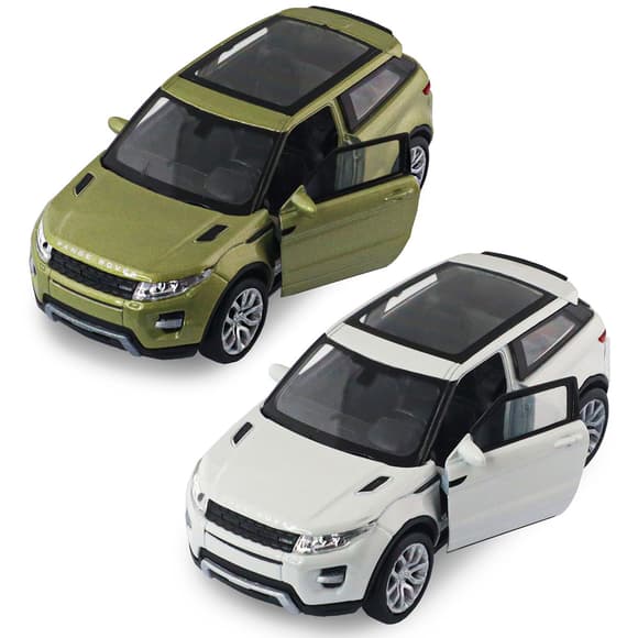 Автомодель - Land Rover Range Rover Evoque (белый, зеленый)