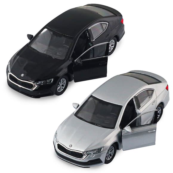 Автомодель - Skoda Octavia (черный, серебристый)