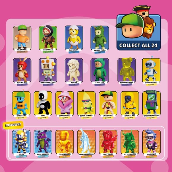 Коллекционная фигурка-сюрприз Stumble Guys W2 (в короб., в дисп.)