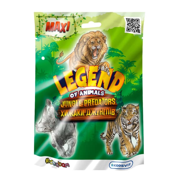 Дисплей стретч-игрушек в виде животного Legend of animals Макси – Хищники джунглей (12 шт.)