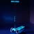Самокат Micro серии Maxi Deluxe Glow LED - Синий хрусталь