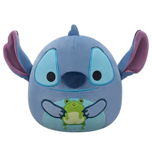 Мягкая игрушка Squishmallows серии Disney - Стич с лягушкой (17 см)