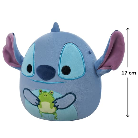 Мягкая игрушка Squishmallows серии Disney - Стич с лягушкой (17 см)