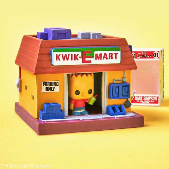 Набор фигурок Bitty Pop! Town - Барт Симпсон и Квики-Март