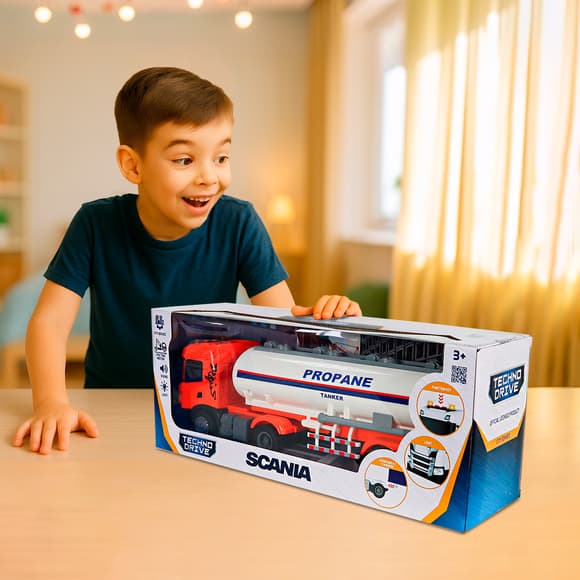Автомодель серии Large Truck – Автоцистерна Scania (свет, звук)