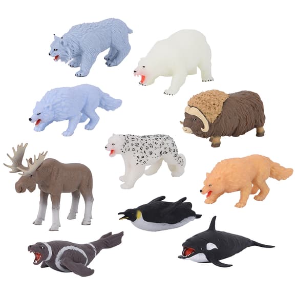 Дисплей стретч-игрушек серии Legend of animals Макси - Стражи ледяного мира (10 шт)