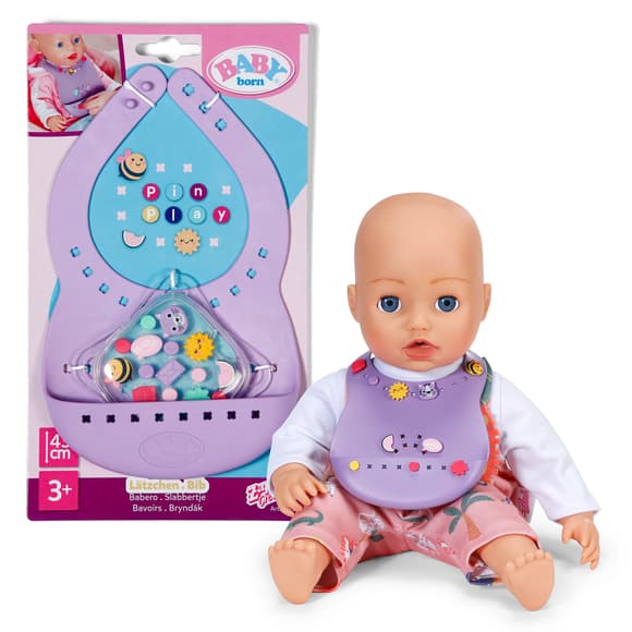 Нагрудник для куклы Baby Born серии Pinplay – Стильное кормление