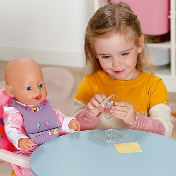 Нагрудник для куклы Baby Born серии Pinplay – Стильное кормление