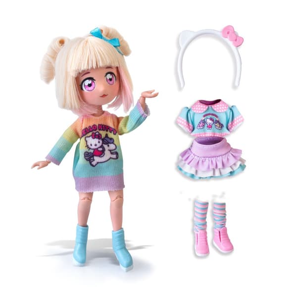 Игровой набор 4SF Manga Dolls серии Hello Kitty – Стильная Конфетка-единорог
