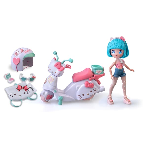 Игровой набор 4SF Manga Dolls серии Hello Kitty – Красотка Пинк на скутере