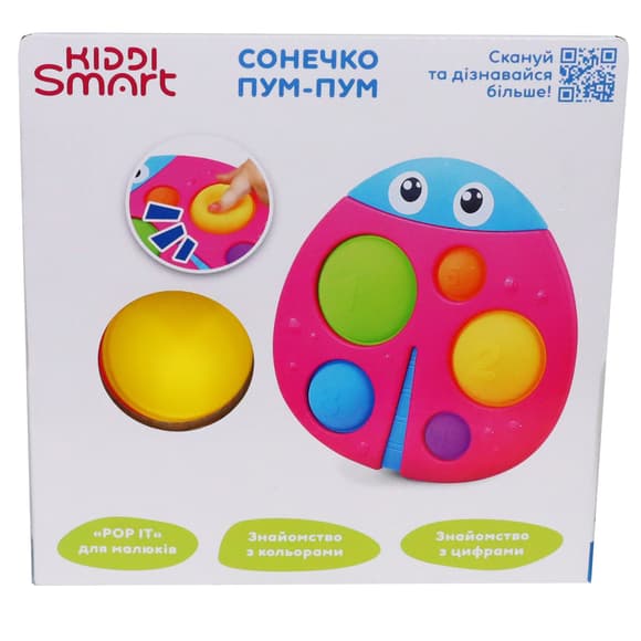 Сенсорная игрушка Kiddi Smart – Божья коровка Пум-Пум