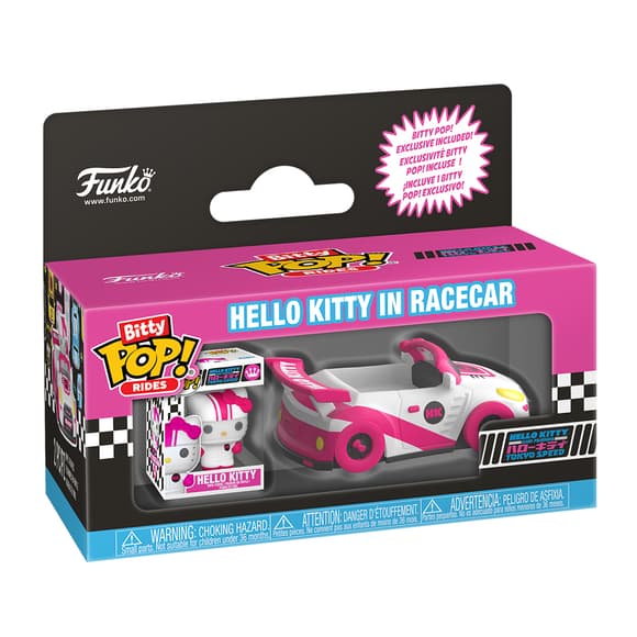 Набор фигурок Bitty POP! Rides серии Sanrio - Хеллоу Китти и гоночный автомобиль