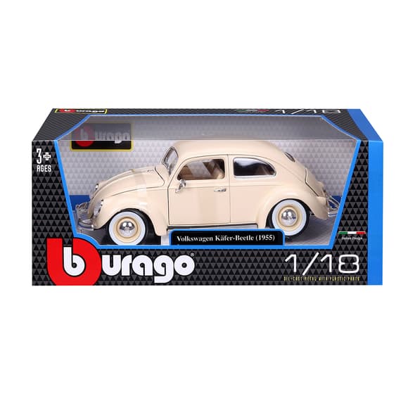Автомодель - Volkswagen Käfer Beetle (1955) (бежевый, 1:18)