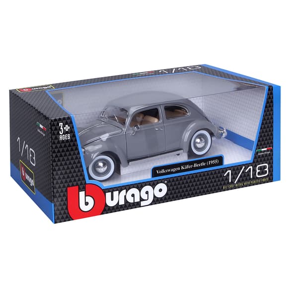 Автомодель - Volkswagen Käfer Beetle (1955) (сірий, 1:18)