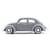Автомодель - Volkswagen Käfer Beetle (1955) (сірий, 1:18)