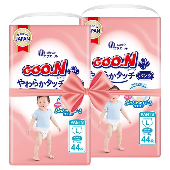 Трусики-підгузки Goo.N Plus для дітей 9-14 кг (розмір 4(L), 88 шт.)