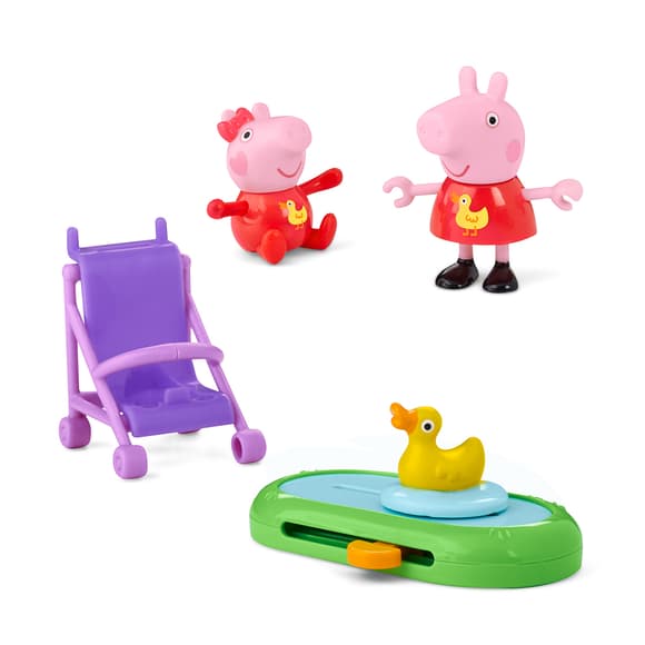 Игровой набор Peppa Figurines серии Моменты с Пеппой – Сестрички на прогулке