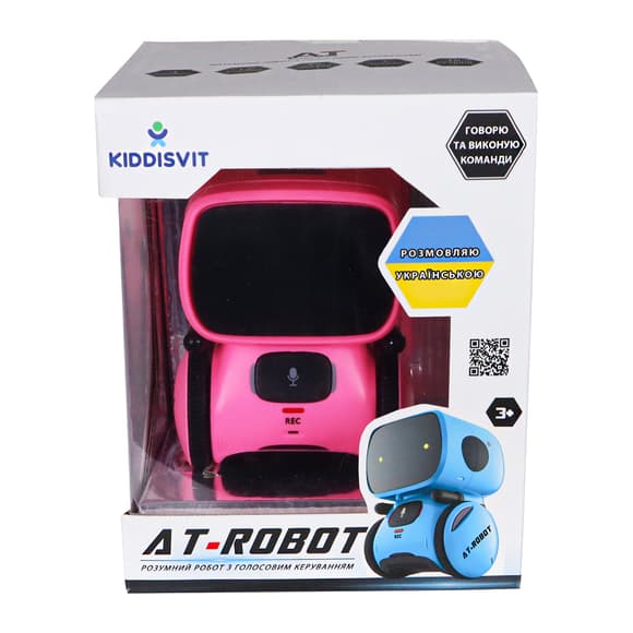 Интеракт. робот с голосовым управлением - AT-Rоbot (розов., укр.)