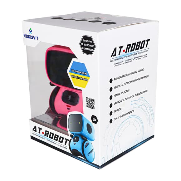 Интеракт. робот с голосовым управлением - AT-Rоbot (розов., укр.)