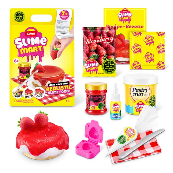 Игровой набор со слаймами Slime Mart серии Shopping Bag – Клубничный чизкейк