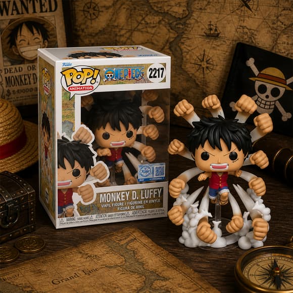Игровая фигурка Funko POP! серии Большой куш - Луффи (Гому Гому но Гатлинг)