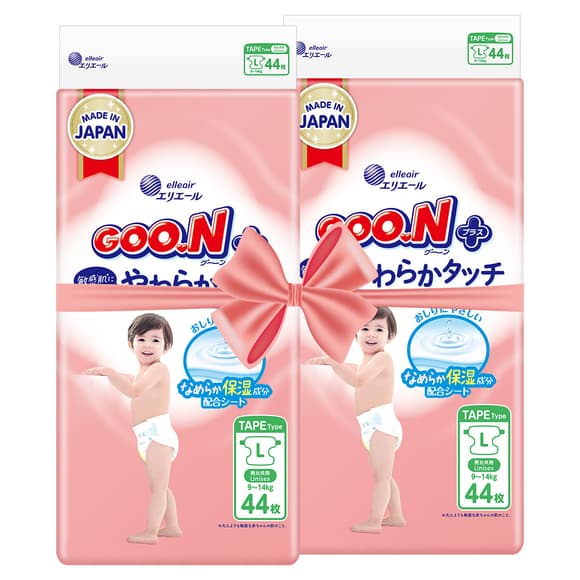 Підгузки Goo.N Plus для дітей (розмір 4(L), 9-14 кг, 88 шт)