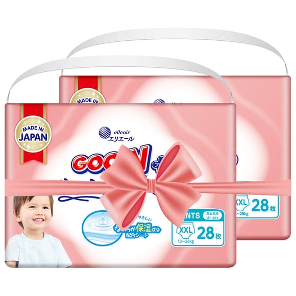 Трусики-підгузки Goo.N Plus для дітей (розмір 6(XXL), 13-25кг, 56 шт.)