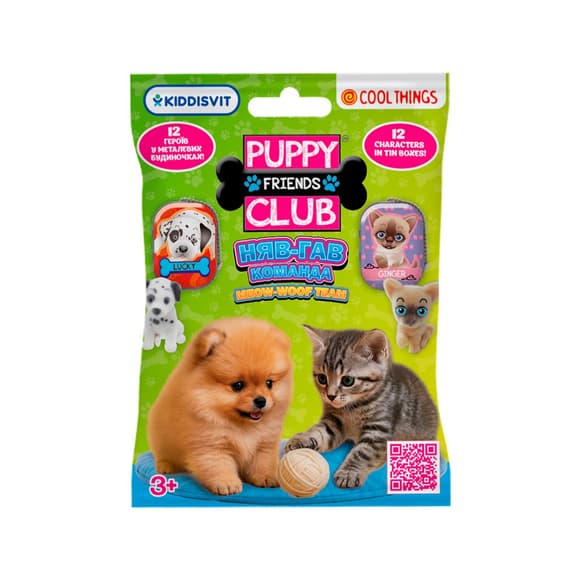 Дисплей фигурок-сюрпризов Cool Things серии Puppy Club - Мяу-Гав команда (24 шт.)
