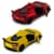 Автомодель – Chevrolet Corvette C8 Z06 2024 (желтый, красный)