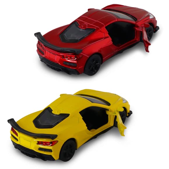 Автомодель – Chevrolet Corvette C8 Z06 2024 (желтый, красный)