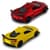 Автомодель – Chevrolet Corvette C8 Z06 2024 (желтый, красный)