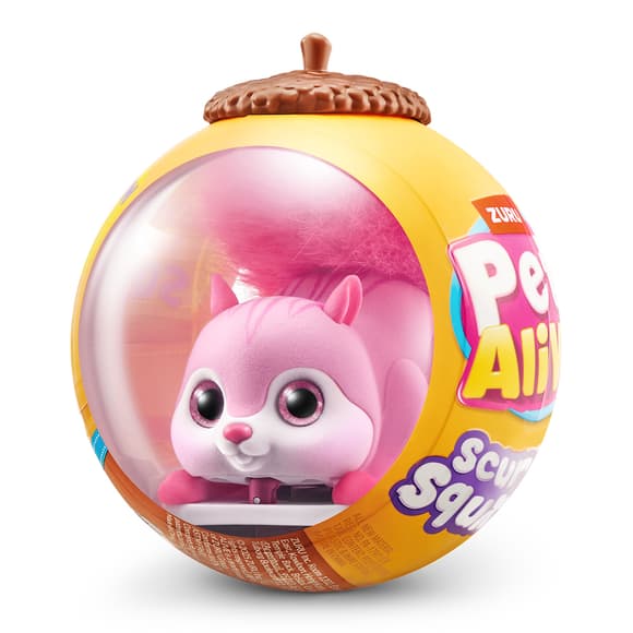 Интерактивная игрушка Pets Alive S1 – Белочка (розовый)