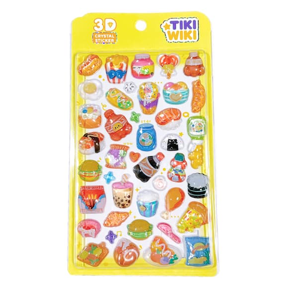 Набор 3D-наклеек Tiki Wiki серии Crystal – Тики вкусняшки