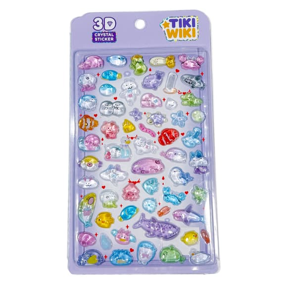 Набір 3D-наліпок Tiki Wiki серії Crystal – Тікі море