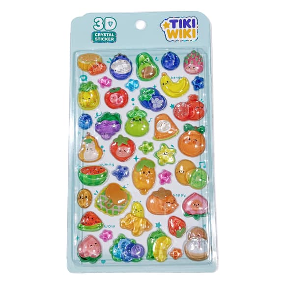 Набор 3D-наклеек Tiki Wiki серии Crystal –  Тики фрукты